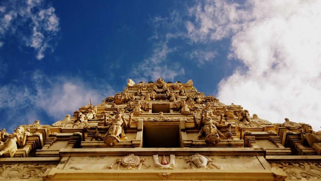 Somnath Temple under blue sky, Gujarat