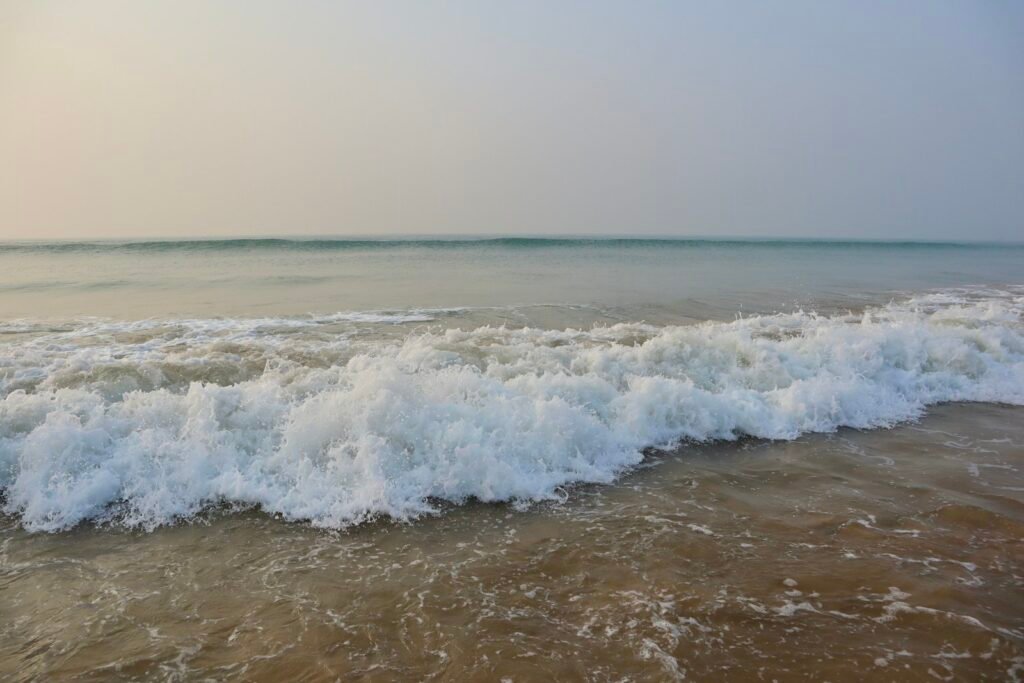 Puri Beach waves, Odisha