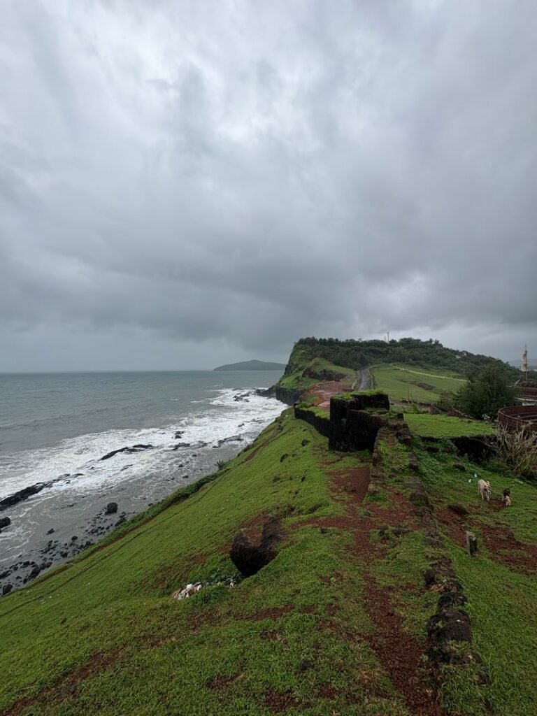 Monsoon coastline near Ratnagiri, Konkan